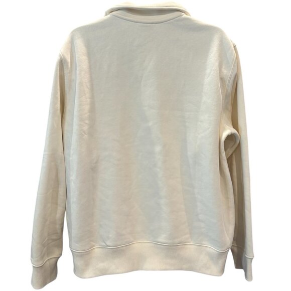 H&M Men’s Quarter-Zip Sweatshirt Beige Cream NWT Size L – Minor Flaw - Picture 5 of 5